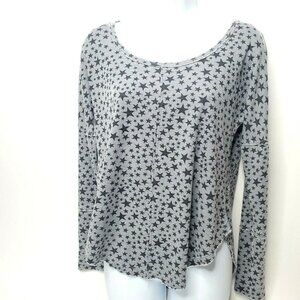 Lucky Brand Women's Size XS Star Shirt Thermal Gray New